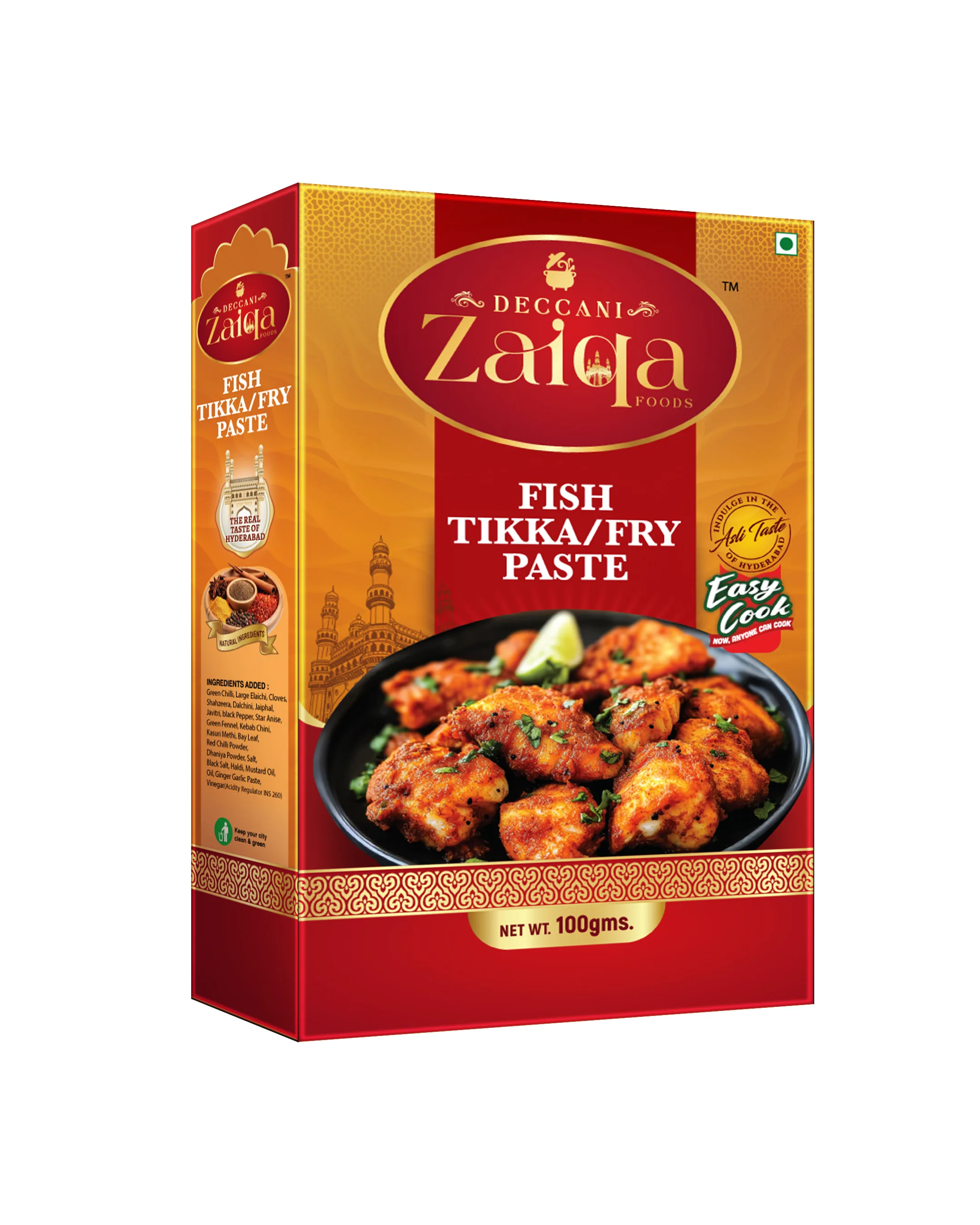 Fish Tikka/Fry Paste | Authentic Indian Spice Blend | Flavorful Fish Tikka or Fry | Aromatic Spices | Restaurant-Style Taste | Ideal for Grilling & Frying